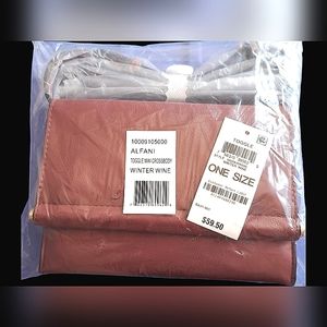 Alfani winter wine crossbody